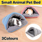 Pet Kennel Sleeping Bag Semi Enclosed Bed for Small Animals Cats and Puppies - Grey
