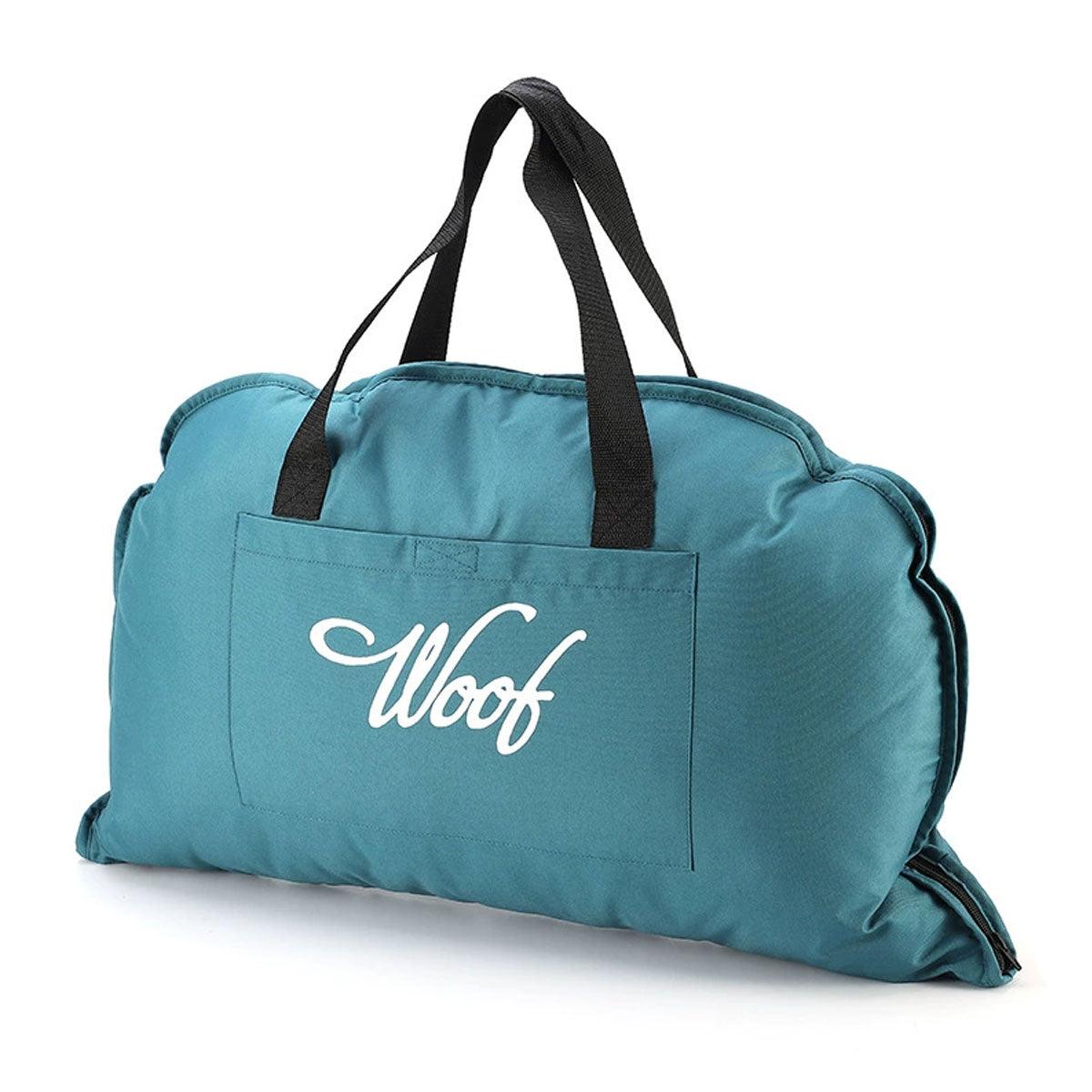 Portable Folding Pet Kennel Zippered Outdoor Dog Bed Travel Mat Waterproof - Blue