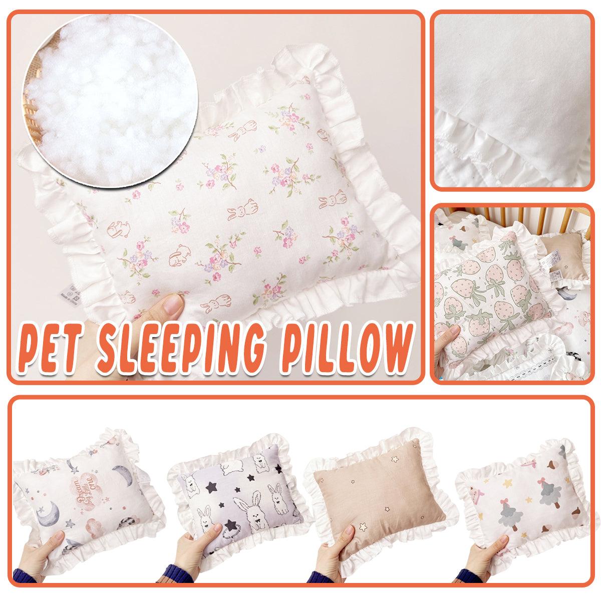 Lace Cat Pillow Soft Pet Cushion for Sleeping Comfortable Kitty Bed Cushion - White Rabbit