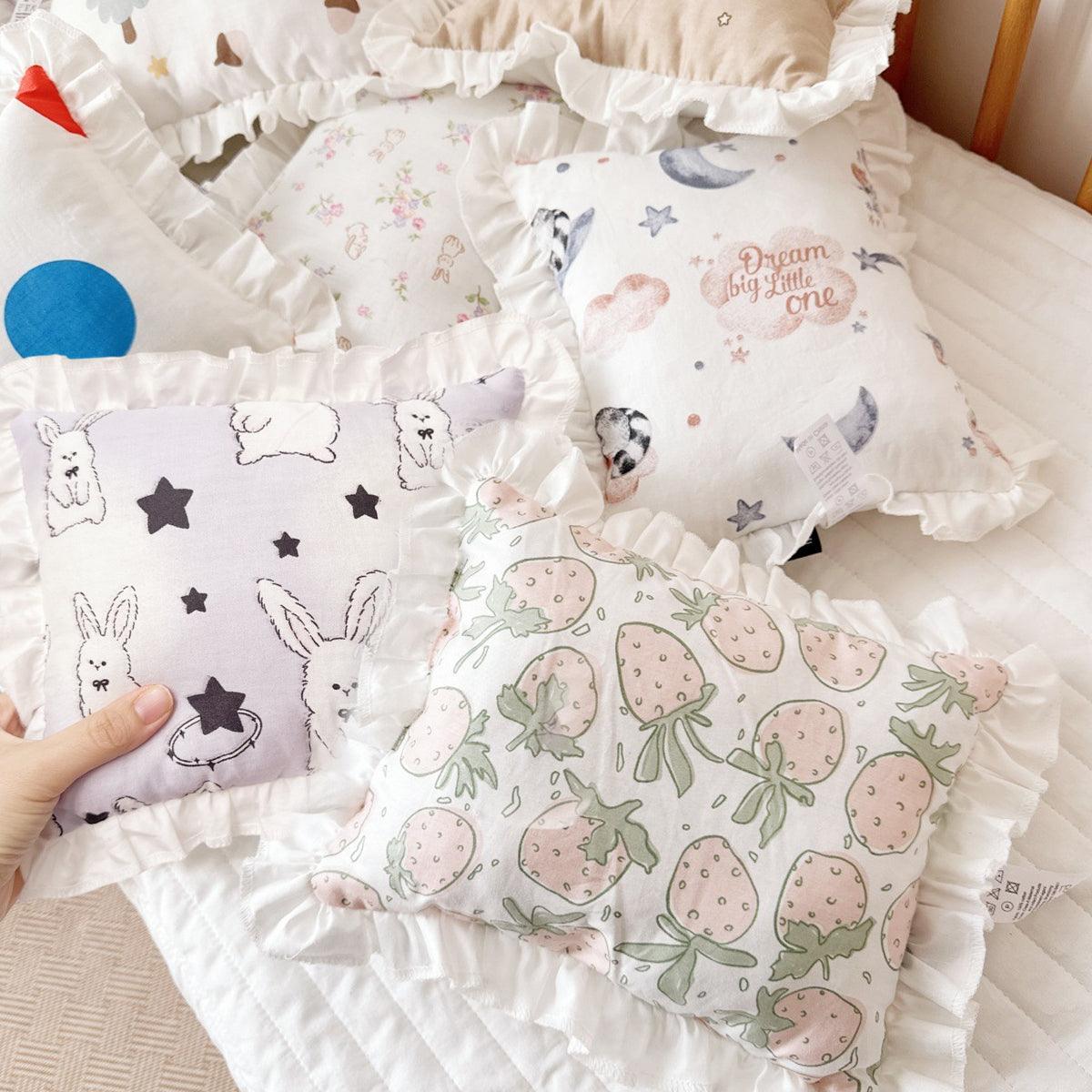 Lace Cat Pillow Soft Pet Cushion for Sleeping Comfortable Kitty Bed Cushion - Purple Rabbit