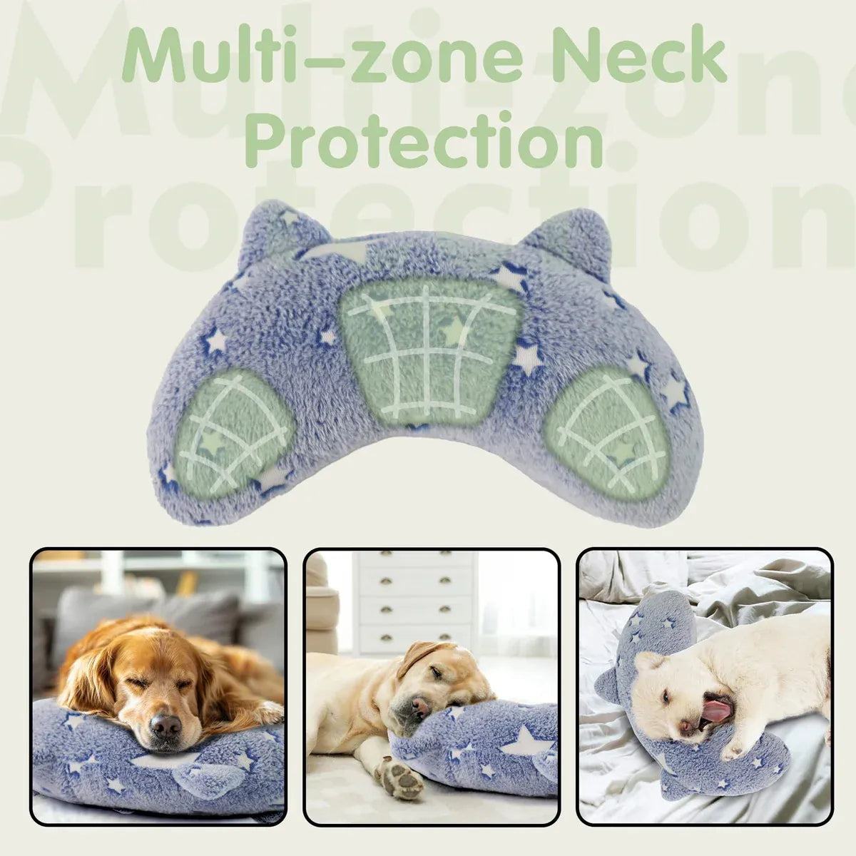 Cervical Vertebrae Protection Pet Pillow U-shaped Dog Backrest Cushion For Sleep - L