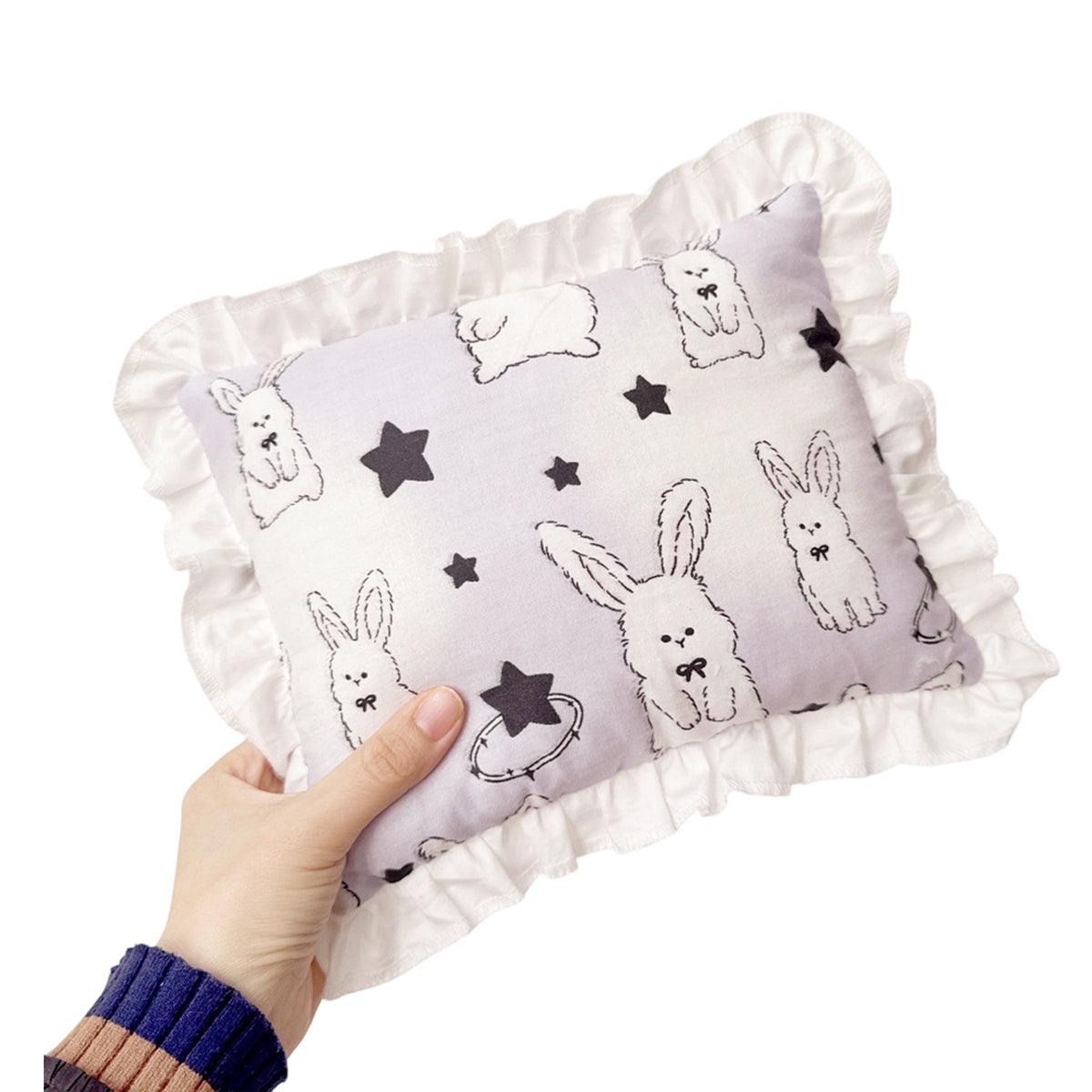 Lace Cat Pillow Soft Pet Cushion for Sleeping Comfortable Kitty Bed Cushion - White Strawberry