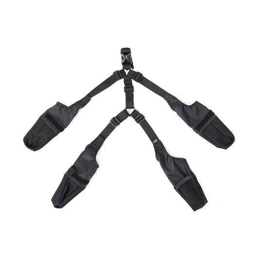 Dog Adjustable Suspender Boots Waterproof Dog Shoes Anti-Slip Pet Paw Protector - M