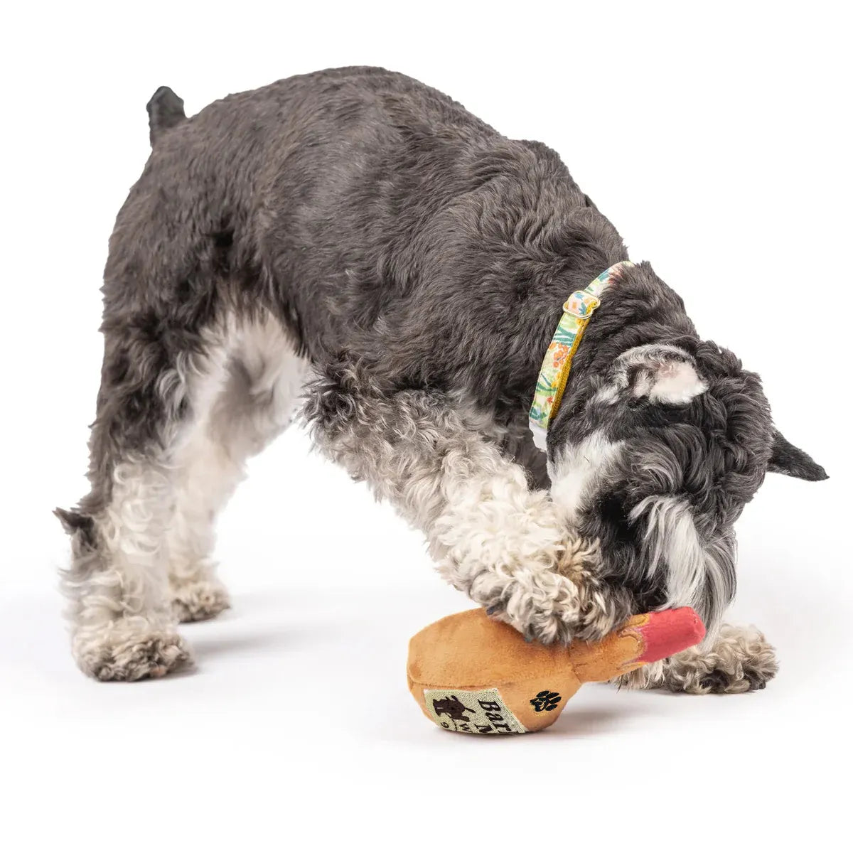 Dog Squeaky Toy Plush Wine Bottle Stuffed Chew Toy Sound Pet Play Supplies Use