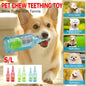Durable Pet Teething Resistant Tennis Ball Wine Bottle Chew Toy for Dogs Play - Red-S