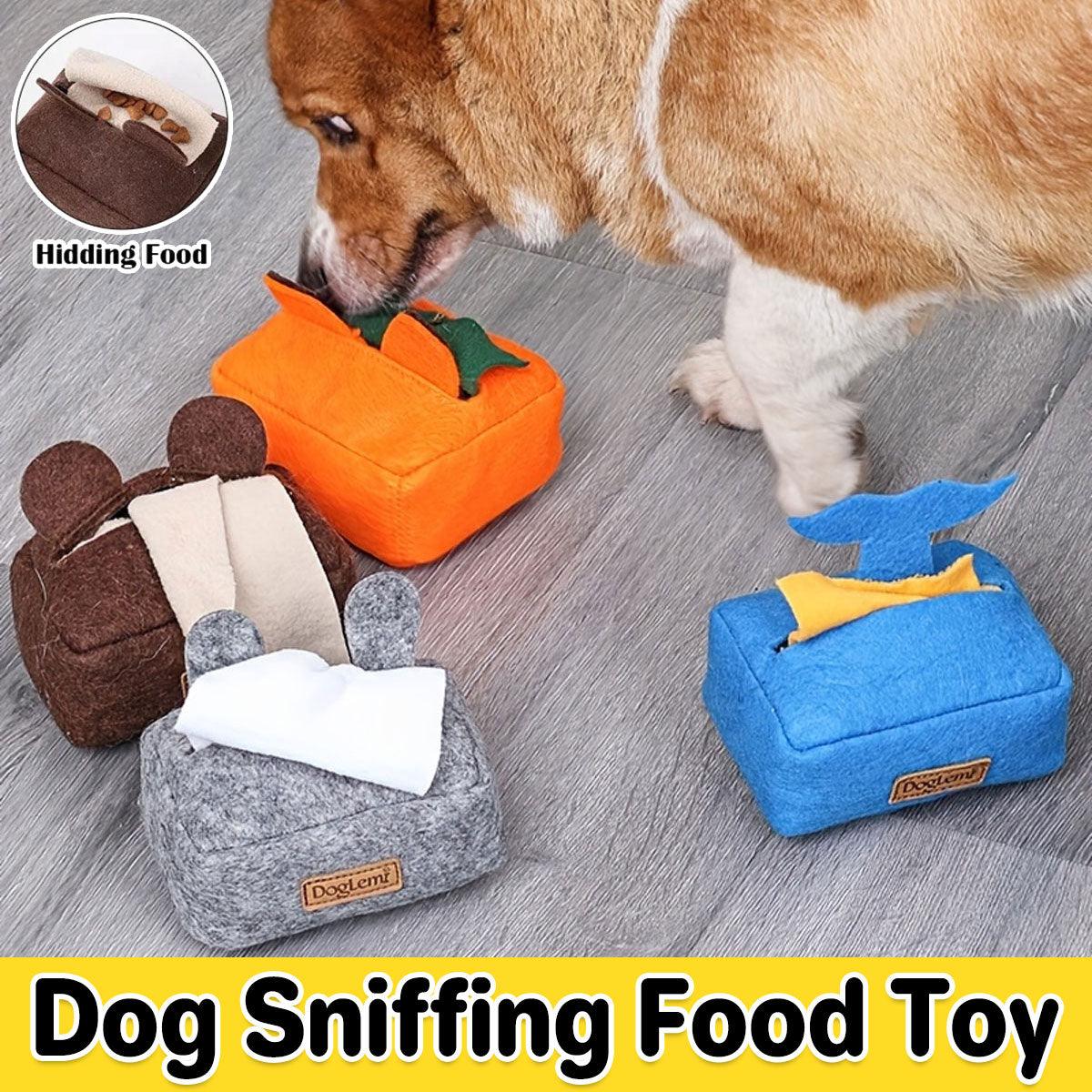 Dog Sniff Training Toy Plush Scent Training Aid for Puppies Interactive Pet Toy - Orange