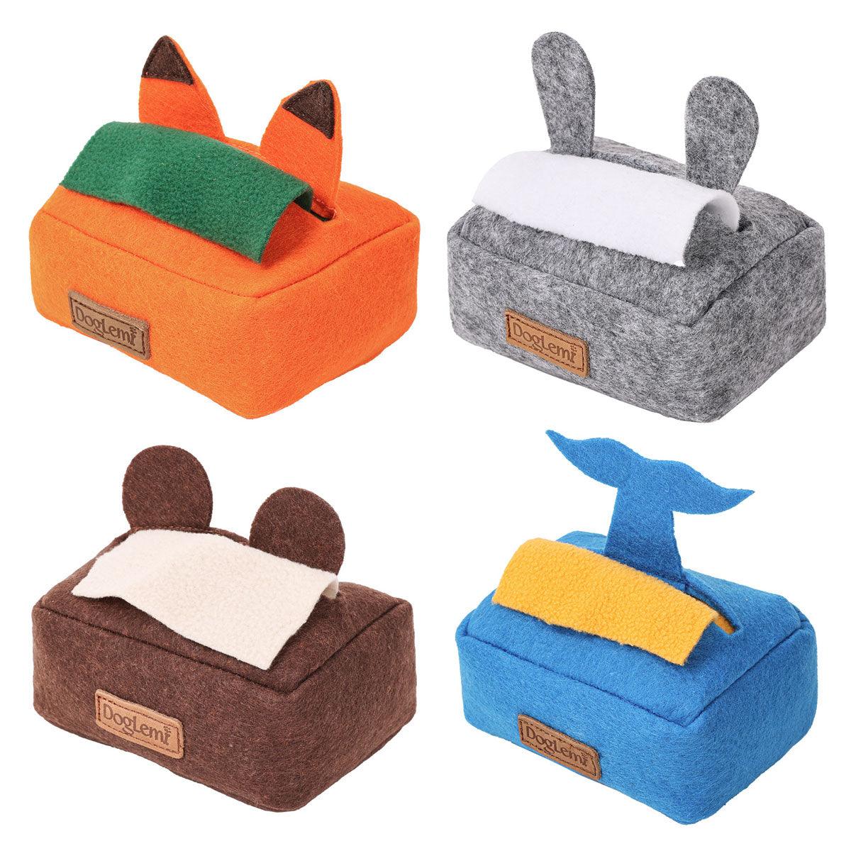 Dog Sniff Training Toy Plush Scent Training Aid for Puppies Interactive Pet Toy - Orange