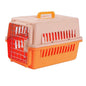 Portable Pet Travel Carrier Crate for Dog Cat Rabbit Ventilated Transport Box - Orange