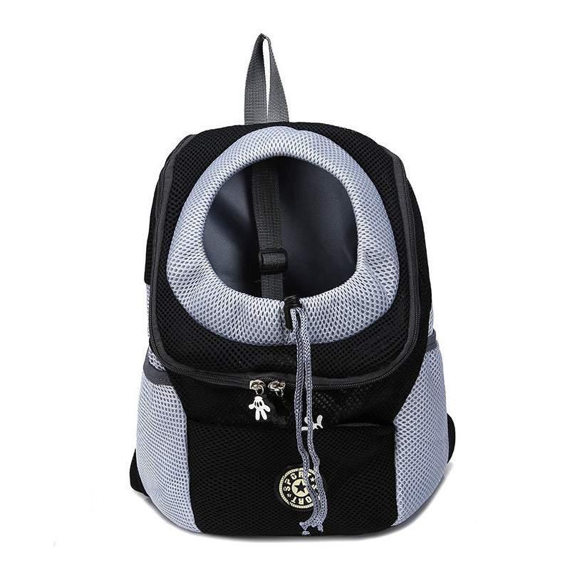 S Size Puppy Travel Mesh Pet Dog Carrier Backpack Front Travel Portable Shoulder Bag - Blue