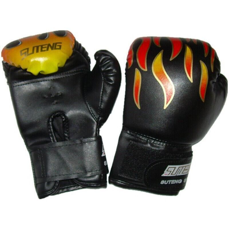 Boxing Sparring Training Gloves MMA Kickboxing Punching Gloves for Practice Sessions - Black
