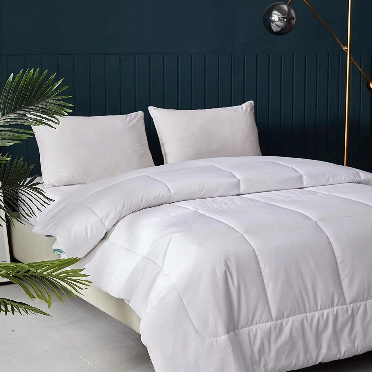Luxury Hotel Quilt Core – Soft Microfiber Down Alternative Comforter for All Seasons - 245x210cm-Brushed