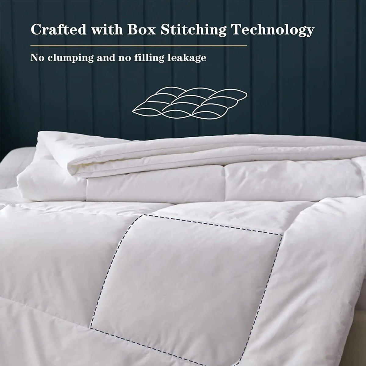 Luxury Hotel Quilt Core – Soft Microfiber Down Alternative Comforter for All Seasons - 245x210cm-Brushed