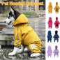 Waterproof Four Corner Pet Raincoats In Large Medium And Small Sizes Are Suitable For Dogs - Orange - XL