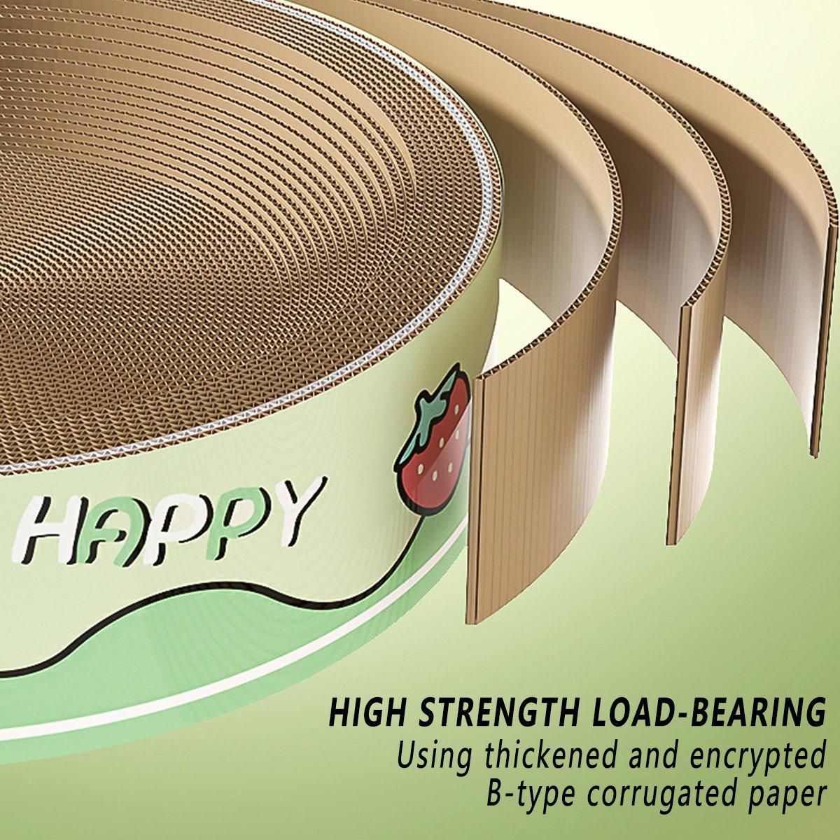 Extra-Large Oval Cat Scratching Board Durable Pet Toy Cat Kittens Wear Resistant - Bear