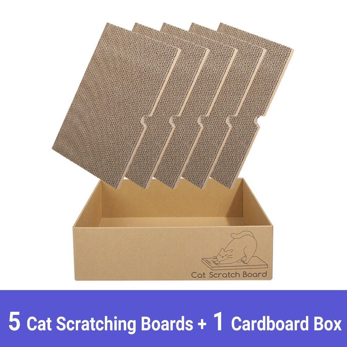 Eco-Friendly Corrugated Cardboard Cat Scratcher Cartoon Design and Play Hole