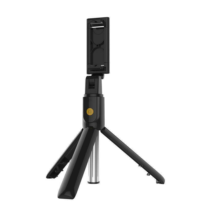 Wireless Bluetooth Selfie Stick Tripod with Remote Control for Phones 6 in 1 - Black