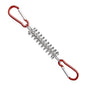 1-15PCS Outdoor Camping Tent Spring Wind Rope Buckle Fix Hook Buckles Silver Red - 10pair