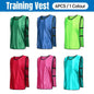 6X Sports Training Bibs Soccer Vests Group Team Bibs Basketball Cricket Football - Fluorescent Green-S