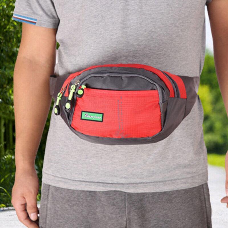 Fanny Pack Zip Pouch Hiking Climbing Sport Bum Waist Bag - Green