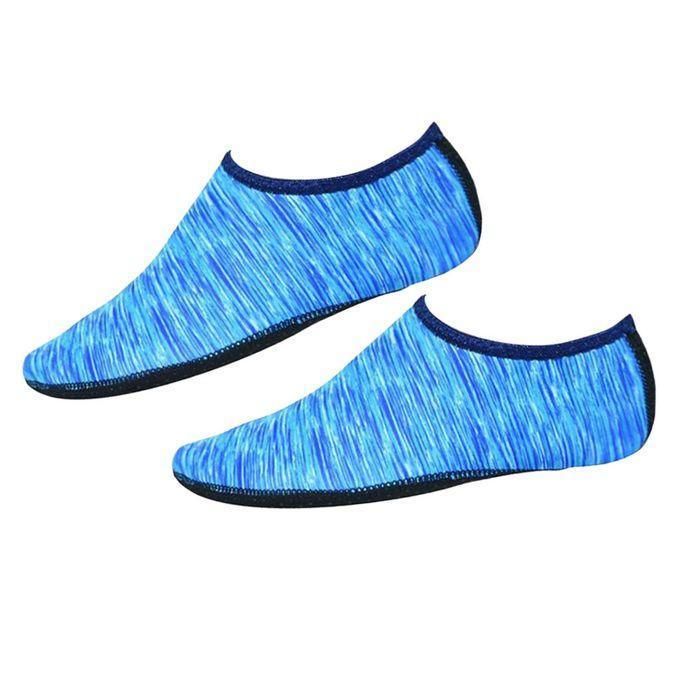 Unisex Water Shoes Slip On Aqua Socks Swim Surf Diving Yoga Exercise Reef Shoes - Black-S