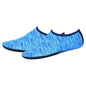Unisex Water Shoes Slip On Aqua Socks Swim Surf Diving Yoga Exercise Reef Shoes - Blue-XL