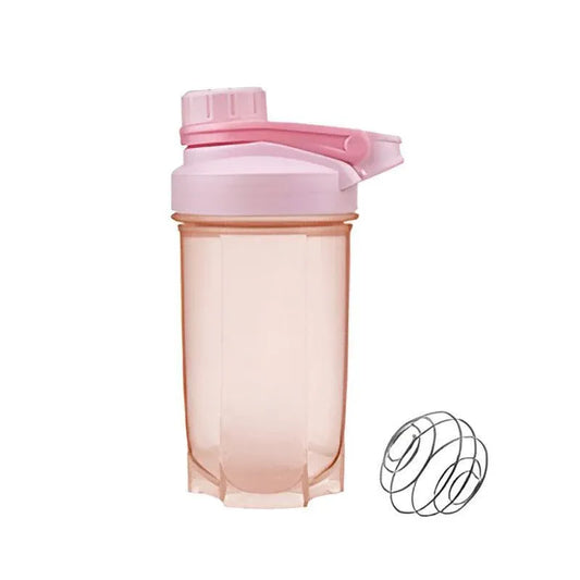 500ml Protein Powder Shake Ball Bottle Sport Mixer Shaker Mixing Drinking Cup - Pink