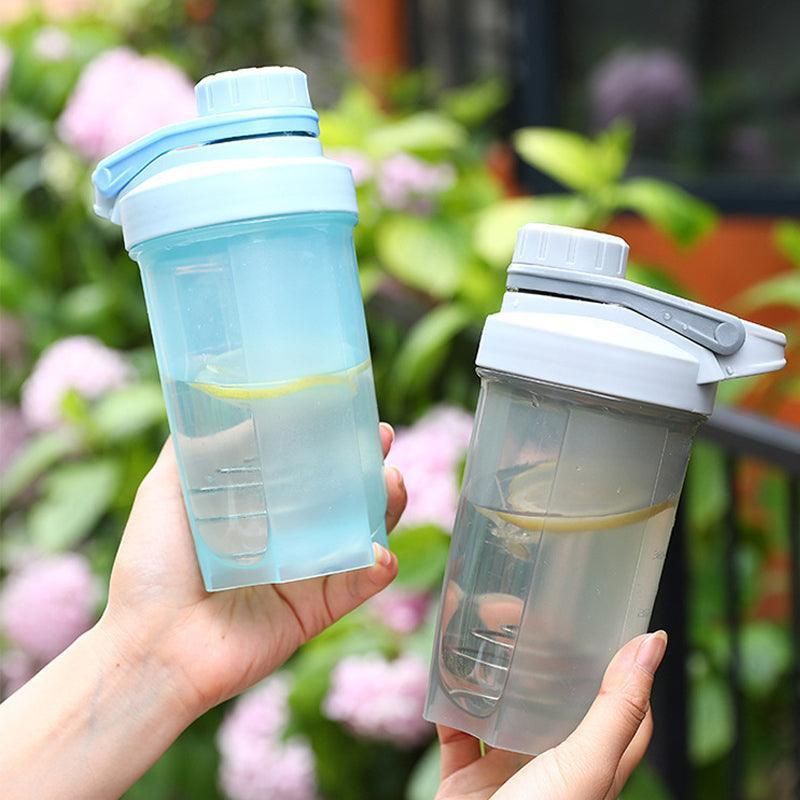 500ml Protein Powder Shake Ball Bottle Sport Mixer Shaker Mixing Drinking Cup - Pink