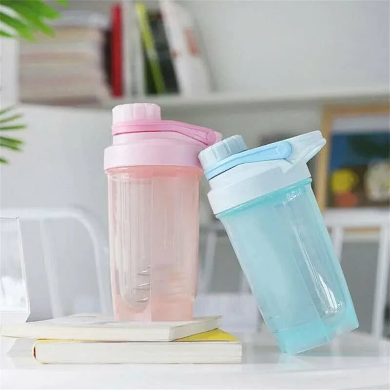 500ml Protein Powder Shake Ball Bottle Sport Mixer Shaker Mixing Drinking Cup - Purple