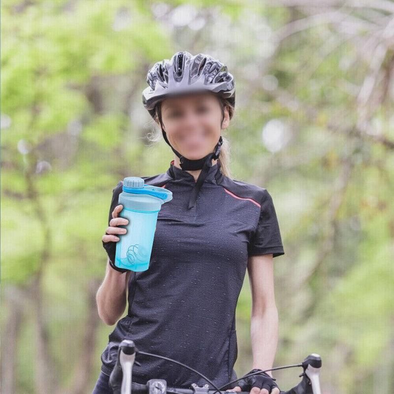 500ml Protein Powder Shake Ball Bottle Sport Mixer Shaker Mixing Drinking Cup - Purple