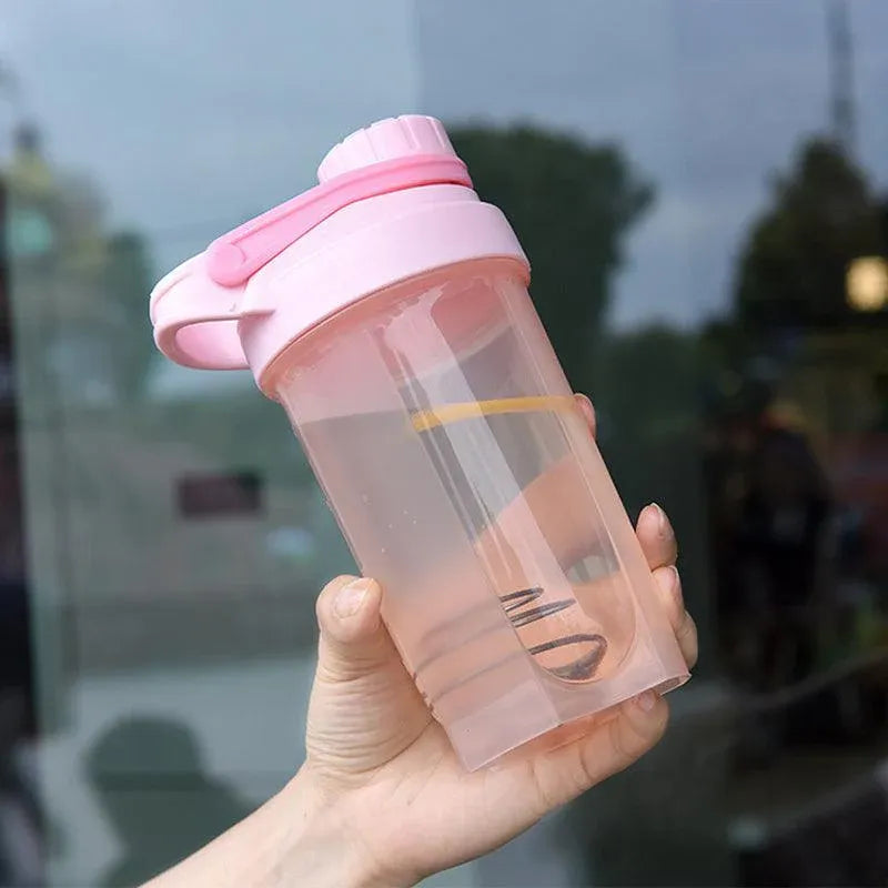 500ml Protein Powder Shake Ball Bottle Sport Mixer Shaker Mixing Drinking Cup - Purple