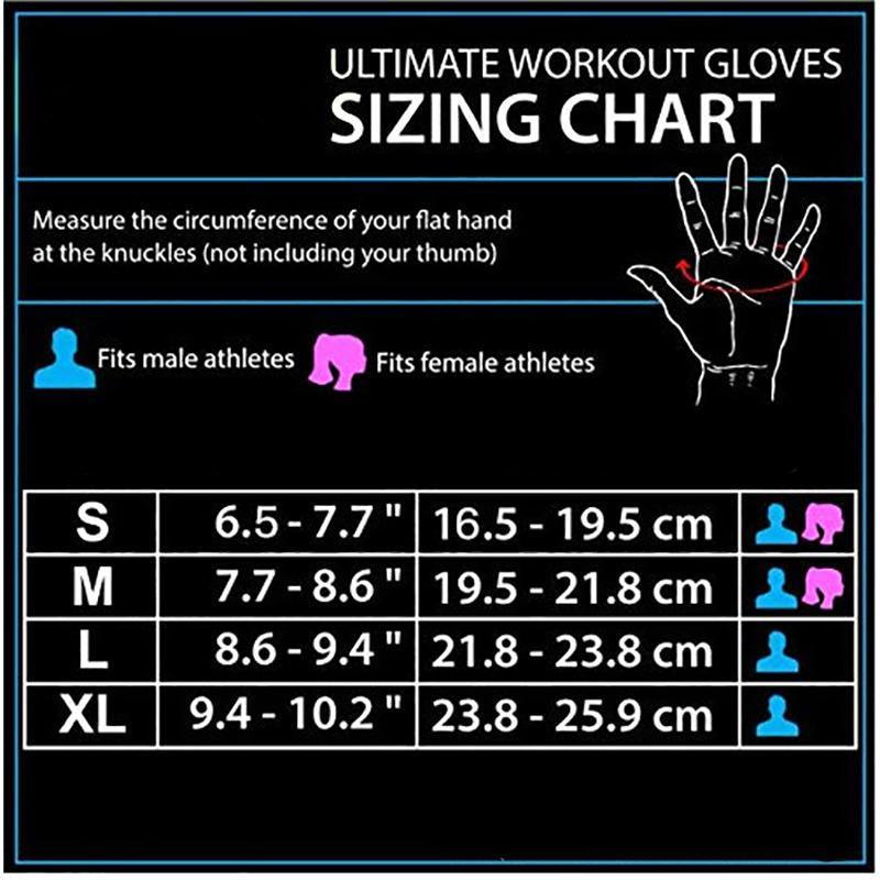 Weight Lifting Training Gloves Women Men Fitness Sports Body Building Gym Gloves - XL