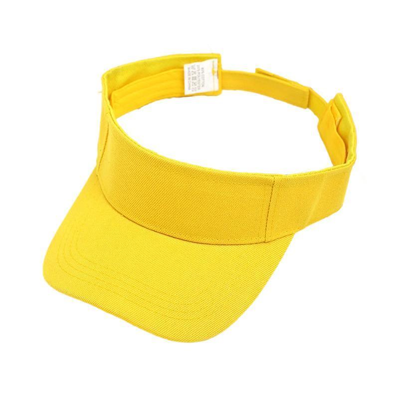 Women Adjustable UV Protection Sport Visor Cap Beach Sun Hat New Stylish Design - White