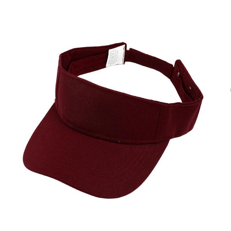 Women Adjustable UV Protection Sport Visor Cap Beach Sun Hat New Stylish Design - White
