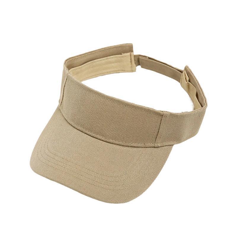 Women Adjustable UV Protection Sport Visor Cap Beach Sun Hat New Stylish Design - Black