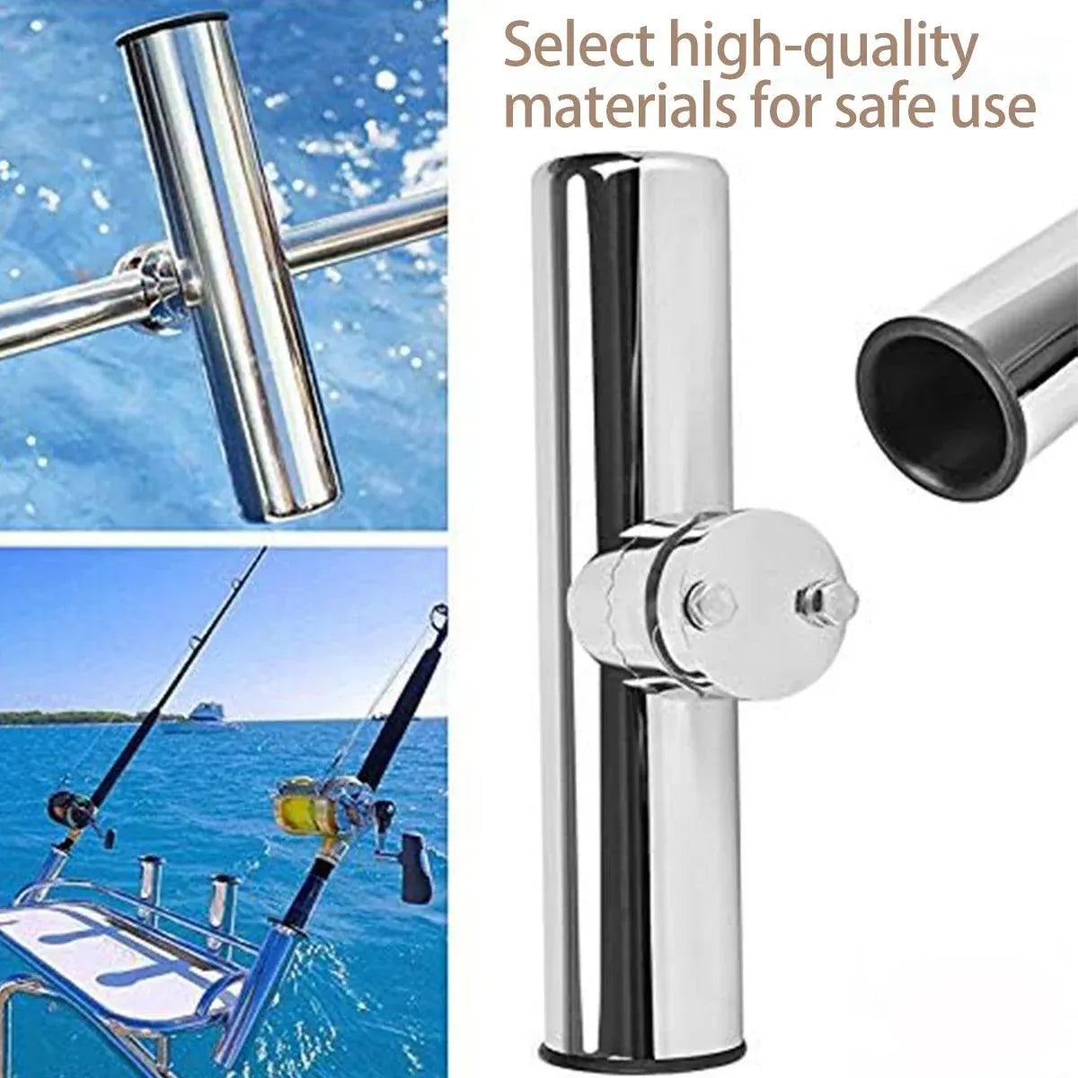 Fishing Rod Tubes Holders Grippers for Boat and Outdoor Fishing Rod Storage - 19mm-25mm
