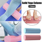 EVA Foam Yoga Massage Roller Solid Pilates Fitness Column for Muscle Recovery - Pink