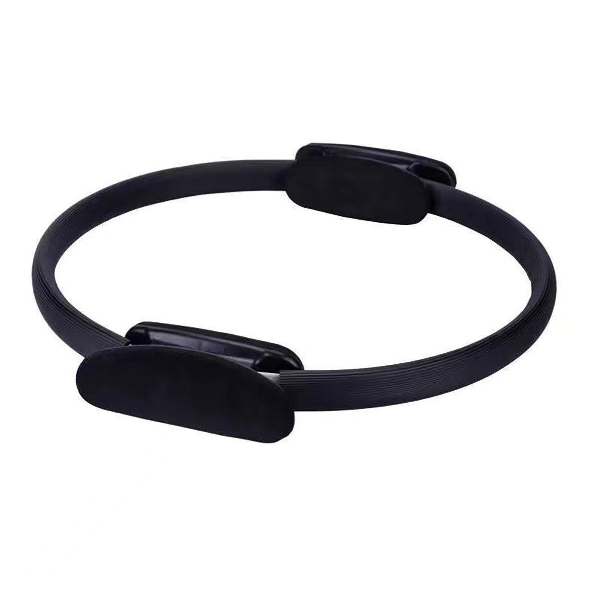 6 Colours Pilates Yoga Ring Magic Circle Fitness Equipment for Toning Slim Legs - Black