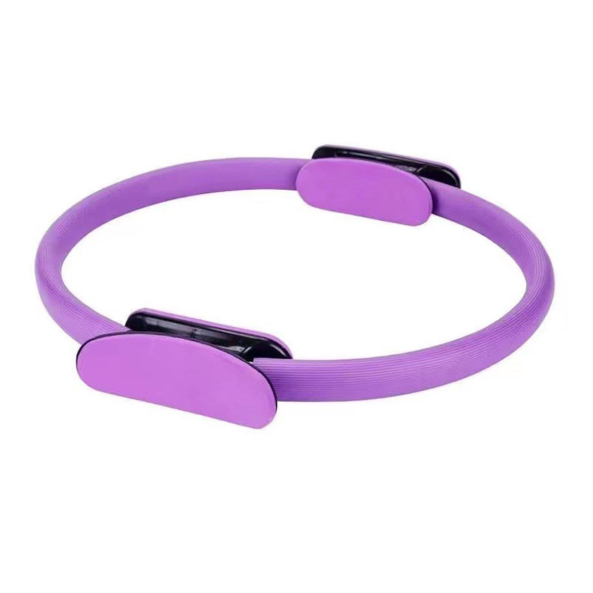 6 Colours Pilates Yoga Ring Magic Circle Fitness Equipment for Toning Slim Legs - Black