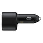 Samsung Super Fast Dual Car Charger (45W+15W) 2 Ports (Includes Cable) - Black