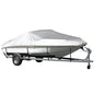 Grey Heavy Duty Waterproof Tarp Covers with Storage Bag, Fits V-Hull, Fish&Ski, Pro-Style, Fishing, Runabout, Bass Boats, 14-16FT(530cm*290cm)