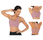 Purple Elegant Sexy Criss-Cross Back Sports Bra for Women
