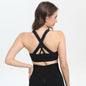 2-Pack Black High-Support Shockproof Sports Bra - Padded & Wire-Free