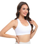 2-Pack White High-Support Shockproof Sports Bra - Padded & Wire-Free