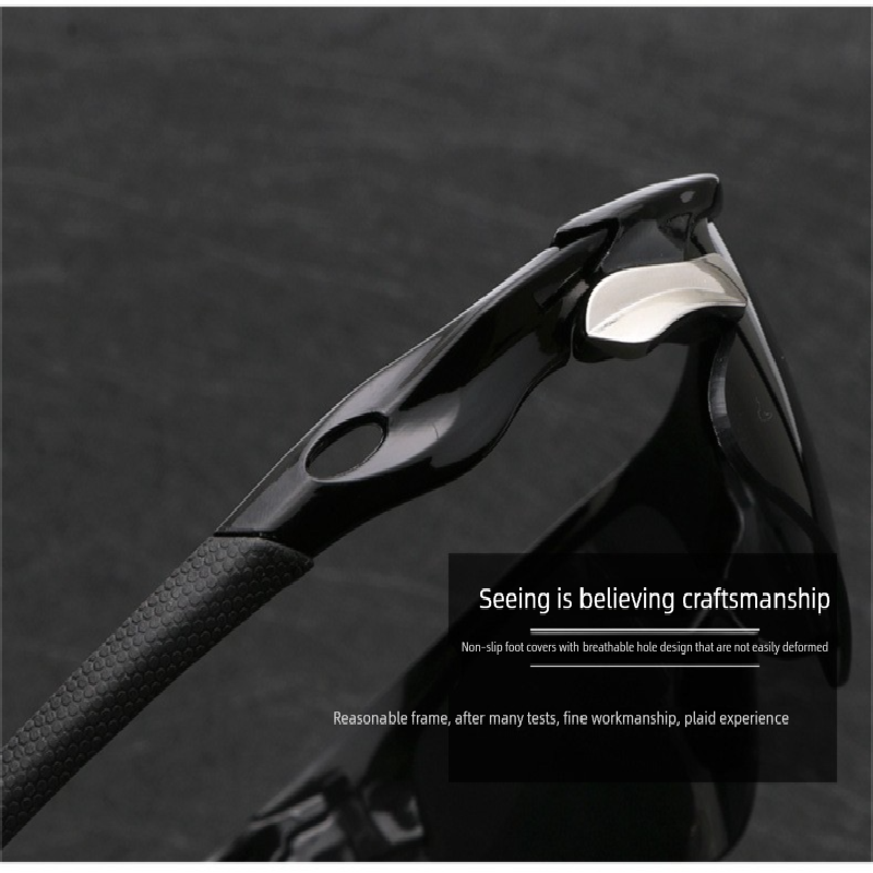 2-PCS Bright black frame with clear lenses Men's Sports Cycling Sunglasses Windproof PC Frame Wrap Around Design for Riding Fishing Running Reliable Outdoor Protection Australian Style