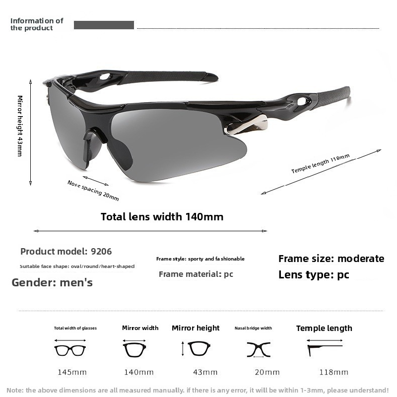 2-PCS Bright black frame with blue mercury Men's Sports Cycling Sunglasses Windproof PC Frame Wrap Around Design for Riding Fishing Running Reliable Outdoor Protection Australian Style