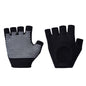 Black 2-Pack Women's Non-Slip Yoga Gloves - Open Back Half Finger Cotton Stretchy Grip Gloves for Aerial Yoga, Pilates, and Fitness