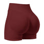 wine red shorts on white background