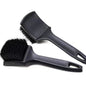 Black Car Tire & Detailing Brush  - 2-Pack Stiff Bristle Scrubber for Wheels, Mats, and Upholstery