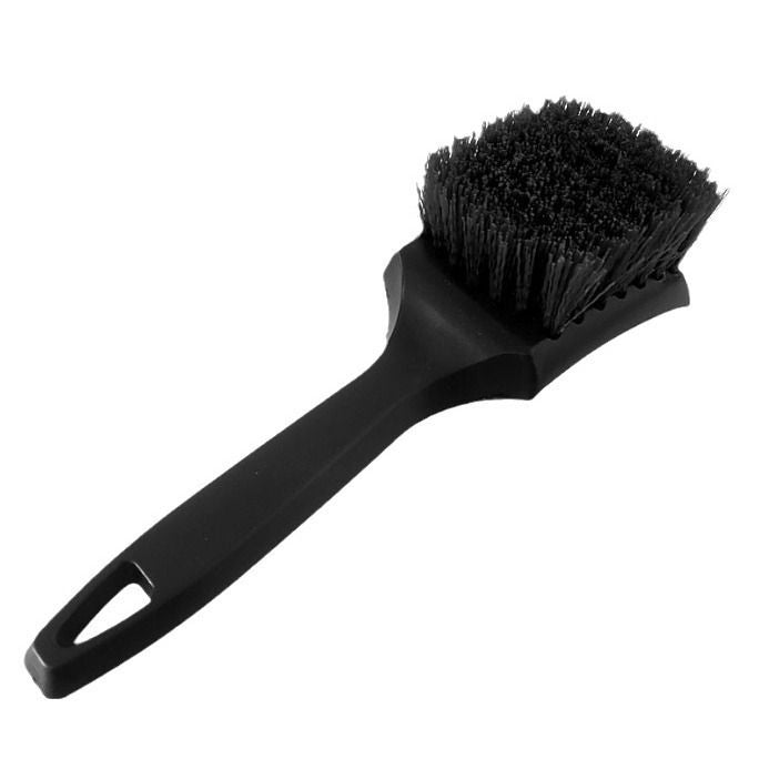 Blue Car Tire & Detailing Brush  - 2-Pack Stiff Bristle Scrubber for Wheels, Mats, and Upholstery
