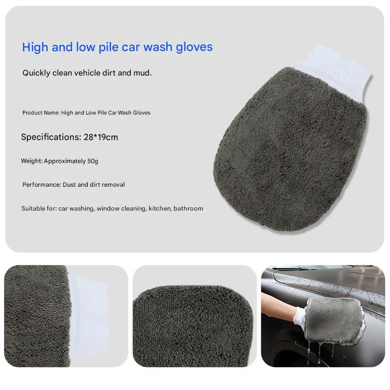9-Piece Grey Car cleaning kit - Microfibre Wash Mitt, Sponge, Wheel Brush, Waxing Pads & Towels - Complete Auto Detailing Set for Home & Garage Use